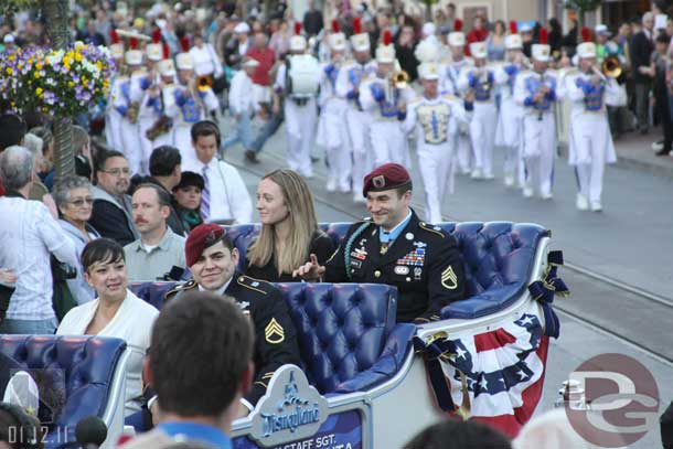 The Disneyland Band marched behind the procession.