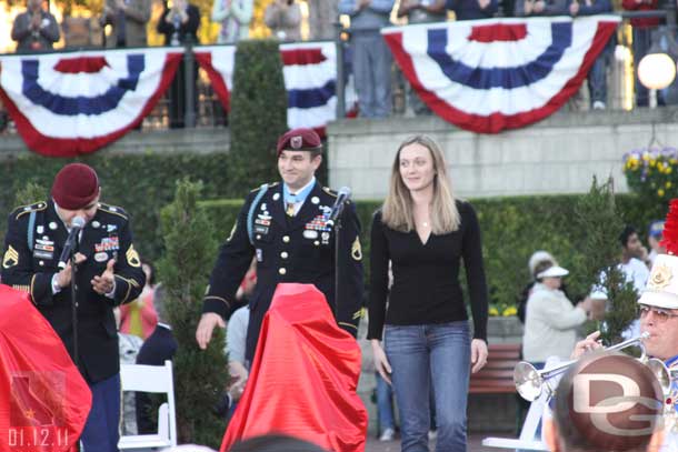 Medal of Honor recipient Staff Sgt. Salvatore Giunta and wife Jen