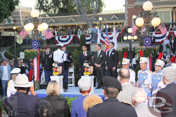 The US flag was presented to Staff Sgt. Salvatore Giunta 