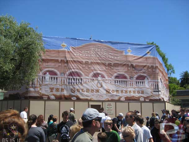 The Golden Horseshoe is under wraps for some work.