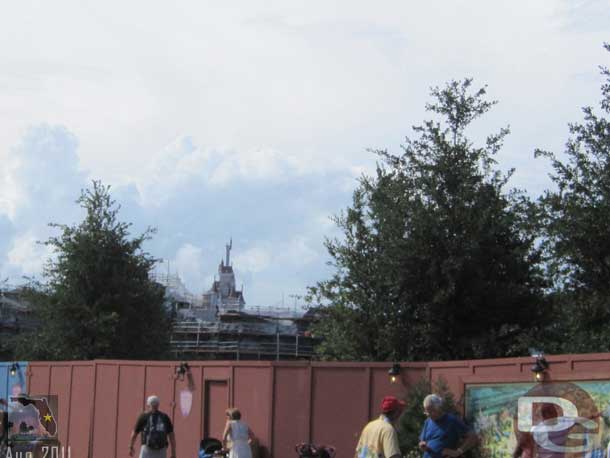 The Beasts Castle in the distance.  The rockwork in front of it is really taking shape.