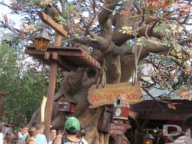 A 30 minute wait for Pooh this afternoon.