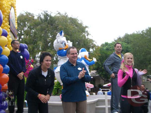 In the center is George Kalogridis, President of the Disneyland Resort