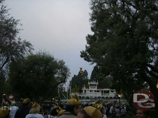 The course cut through Frontierland next.