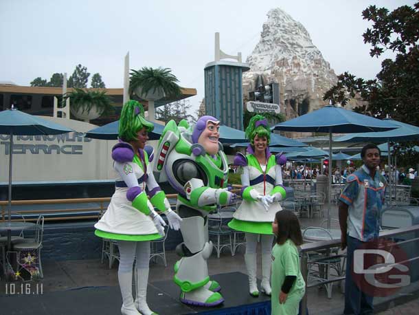 In Tomorrowland Buzz and some space girls.