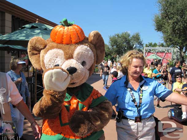 Duffy making his way to the photo location.