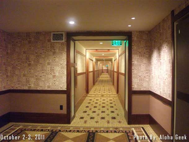 A typical hallway of rooms.. (not the preview center)