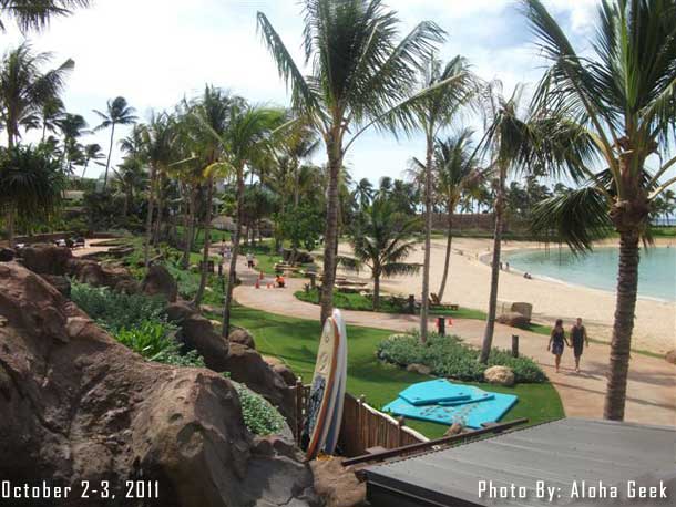 Looking down the beach.