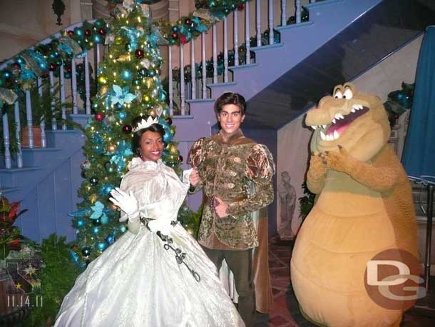 The Princess and the Frog characters were in New Orleans Square.