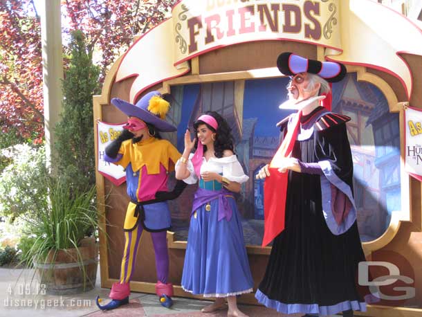 Esmeralda, Clopin, Frollo from the Hunchback of Notre Dame