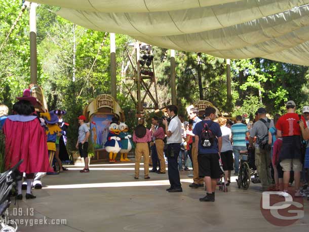 Queues were managed by tape on the ground, just like Family Fun Weekends and other similar events in the past.