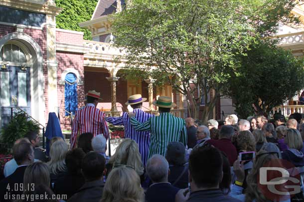 The Dapper Dans of Disneyland kick off the Celebration.