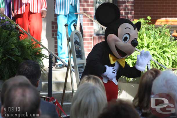 That wrapped up the ceremony.  If you are interested in seeing more of the windows on Main Street USA be sure to check out the by request section for a complete look.   If you want to learn more about Buzz Price and his contributions to the Walt Disney Company check out his book, Walts Revolution by the Numbers