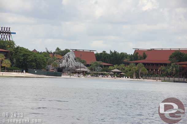 Some walls up on the beach at the Polynesian