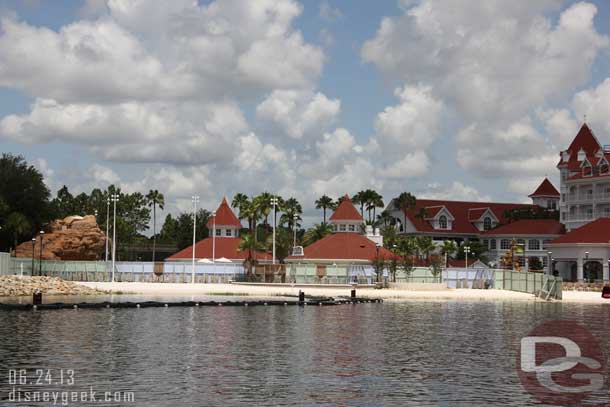 A look at the walled off beach area to wrap up this look at the Grand Floridian.