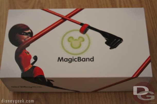 They were invited to try out MagicBands.  A few weeks before the trip they received the invite and went to the website.  A few days later this box arrived in the mail.