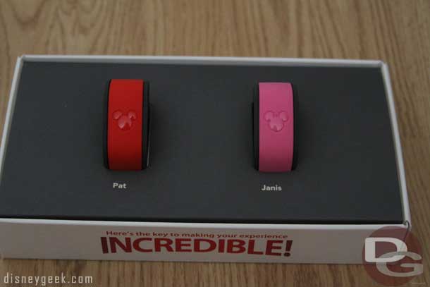 Inside their two MagicBands.