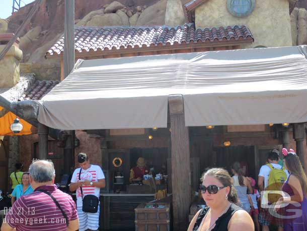 Out in Fantasyland Prince Eric Snack Stand opened recently.