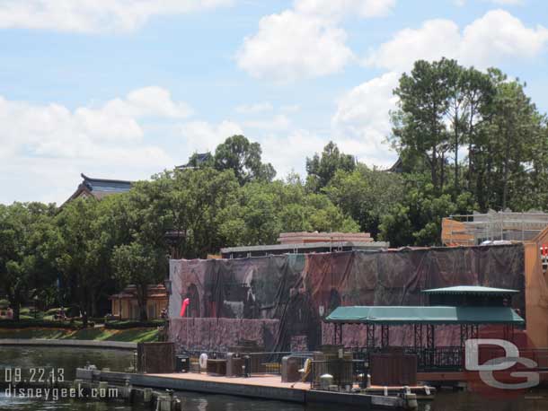 Not much visible progress on the new restaurant along the waterfront in Morocco.