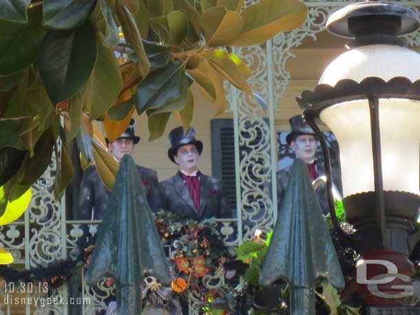 This weeks Limited Time Magic is the Cadaver Dans performing on the Haunted Mansion Balcony.