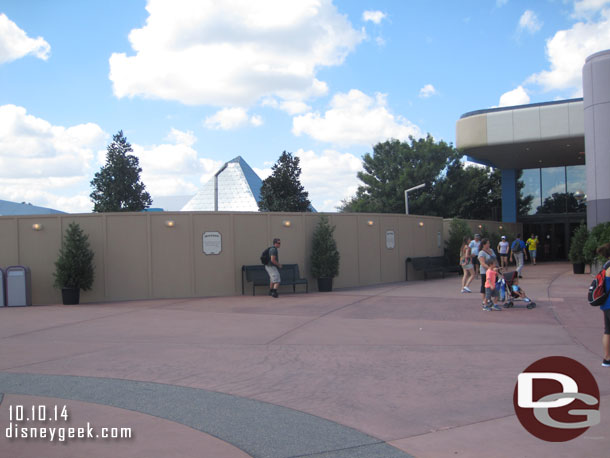 Walls were still up as they wrapped up the work on near Innoventions.