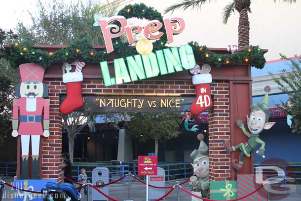 The Muppet Theater was hosting Prep & Landing, Naughty vs Nice in 4D.