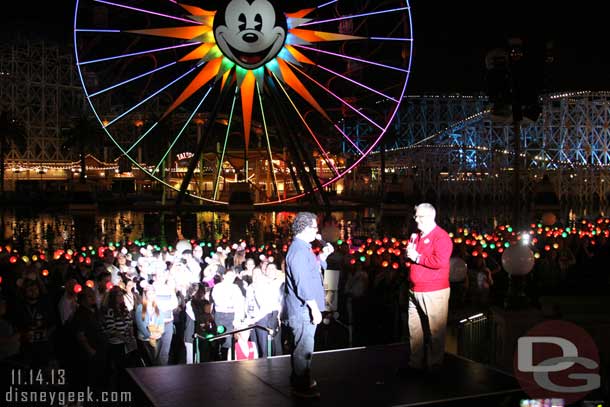 He was joined by Josh Gad, the voice of Olaf in Frozen and our MC for World of Color - Winter Dreams.