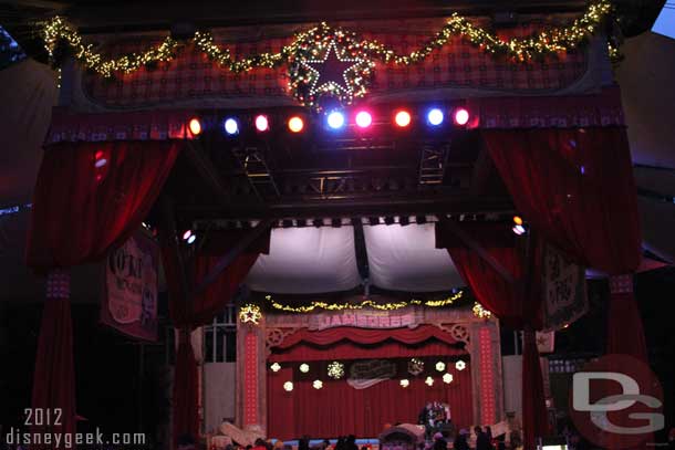 The last area is the main stage.