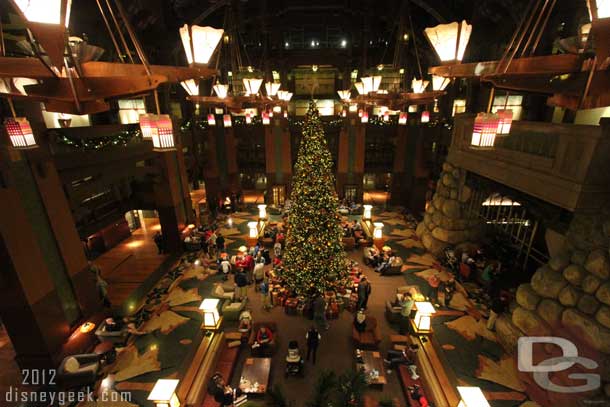 The main tree in the lobby.