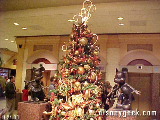 Inside the Disneyland Hotel main lobby