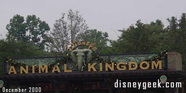 The entrance to Animal Kingdom