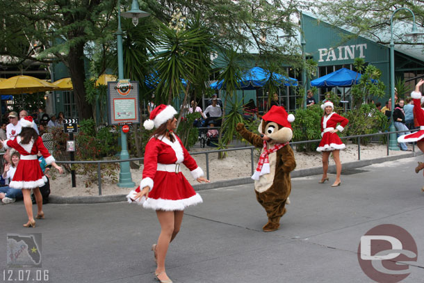 Chip and Dale are out in front walking