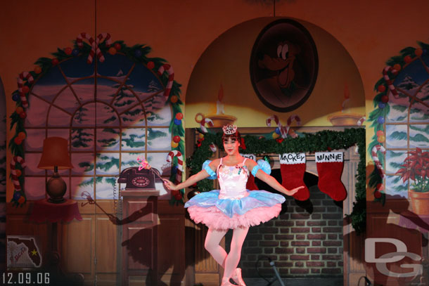 First up a dream sequence with the Sugar Plum Fairy