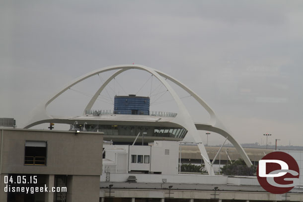 The sun is up and waiting around LAX for my first flight.