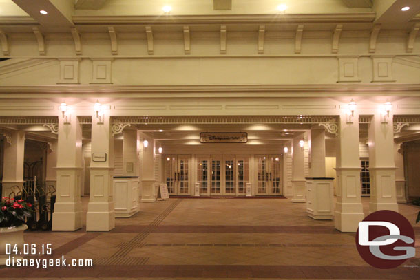 Back toward the front entrance.