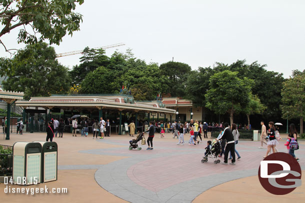 Time to head in.  The gates were open so guests could enjoy Main Street before the rope drop.