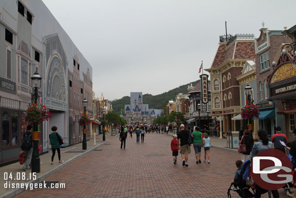 Main Street USA prior to opening.