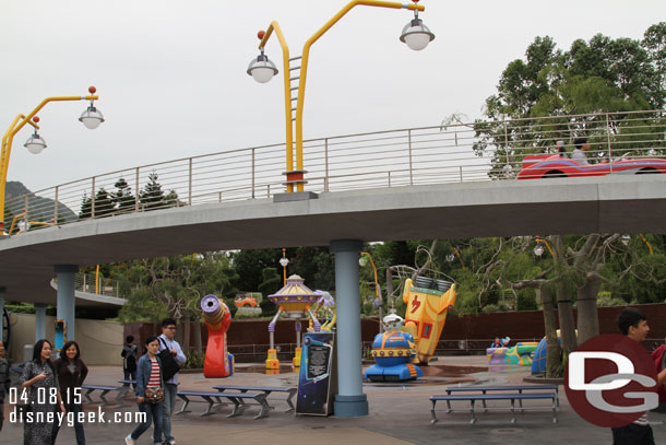 Next up the Autopia.. which was consistently the longest wait in the park.