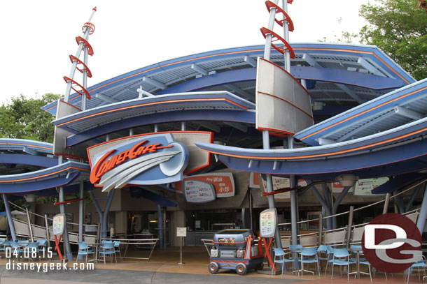 Another dining location on the other side of Tomorrowland.