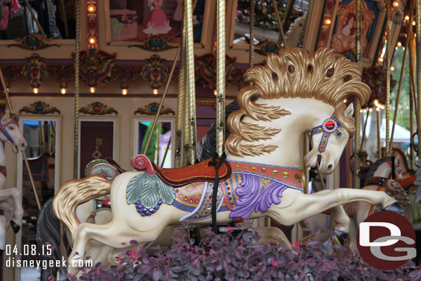 The lead horse for the Carrousel