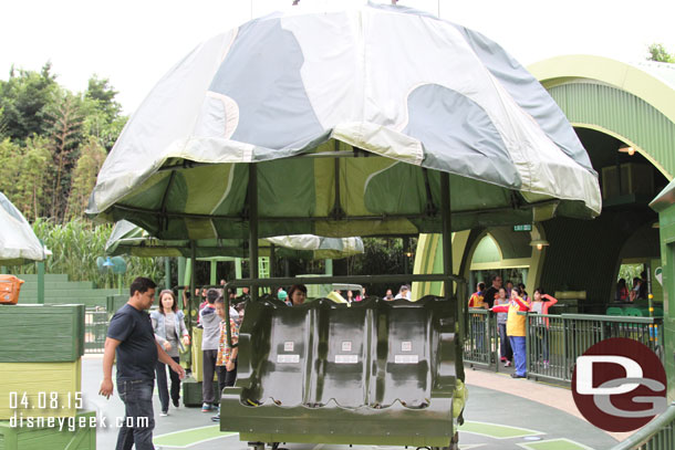 We next decided to experience the Toy Soldier Parachute Drop.  