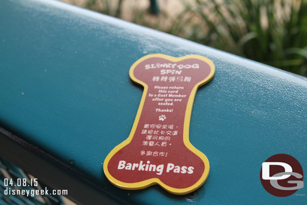 Our barking pass