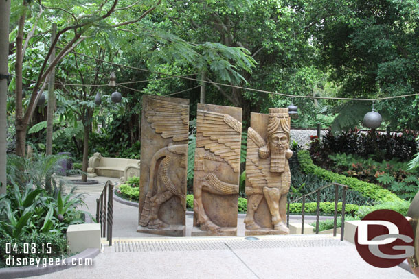 The Gardens of Wonder is on the left side of the walkway as you enter from Toy Story Land.