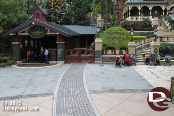 After unloading Lord Henry used a rail cart to move the items across to the mansion on this track.