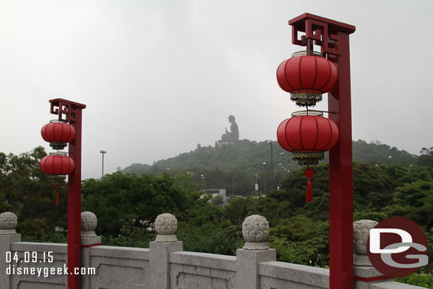 The Big Buddha awaits on the top of the hill.