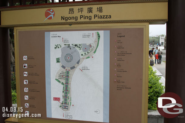 A map of the piazza