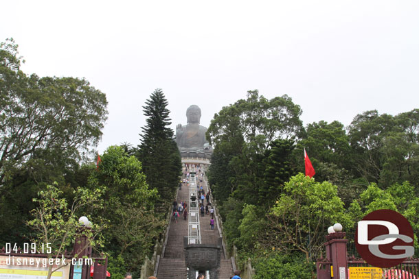 My first look at the stairs ahead.. the rest of the group look and then held a sit in waiting for me at the bottom.  It is 268 steps to the top.