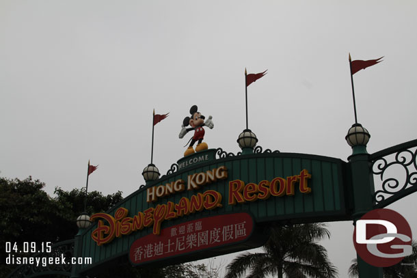 This section features a couple hours at Hong Kong Disneyland after returning from the Big Buddha.  We walked from the MTR station to the park.