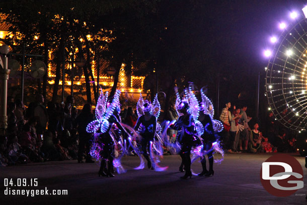 Tinkerbell and some fairies lead the parade.