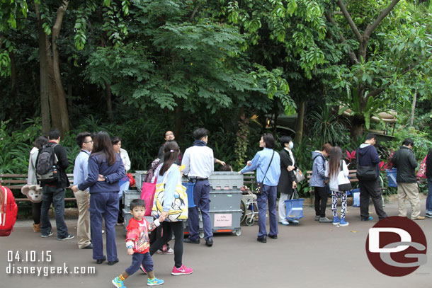 The merchandise line still stretched to Adventureland.